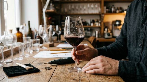 Personnalisez un verre à pied gravé sur-mesure unique