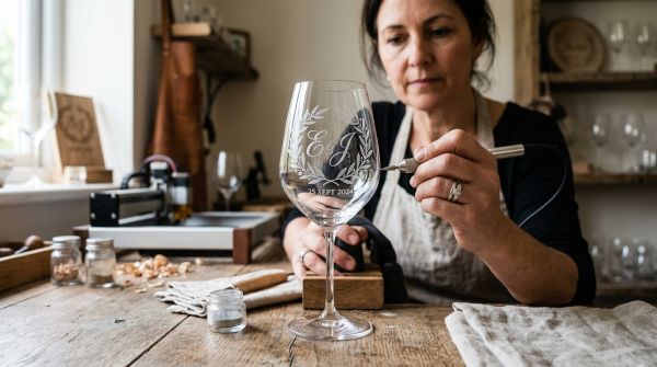 Personnalisez un verre à pied gravé sur-mesure unique